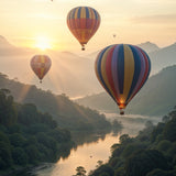 Balloons Over Golden Valleys - - Framed Posters