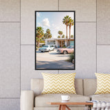 Classic Cars - Palm Trees and Sunshine - - Framed Posters