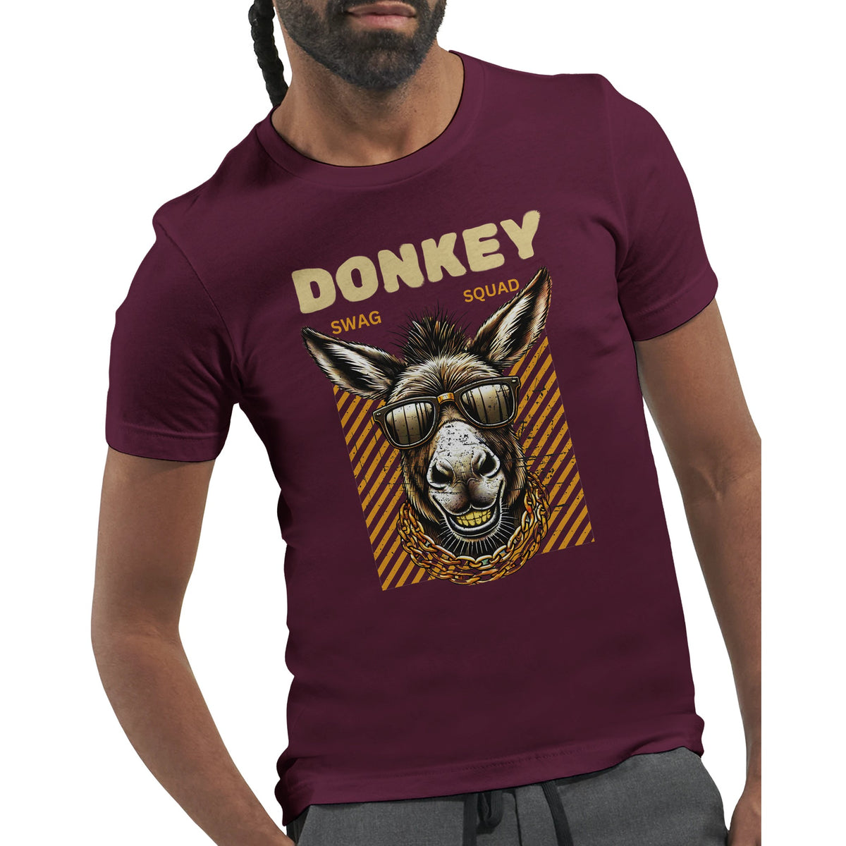 Donkey Swagger - Unleash Your Fun Side! - Maroon - T-shirts