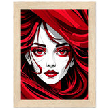 Red Passion - Art That Speaks - 15x20 cm 6x8″ Wood frame - Framed Poster