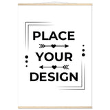 Stunning Art Display - Premium Customizable Poster - A0 (84.1 x 118.9 cm) Natural wood wall hanger - Posters With Hanger