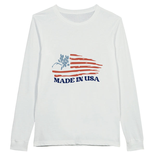 Embrace American Spirit - Made in USA Apparel - White - Sweatshirts