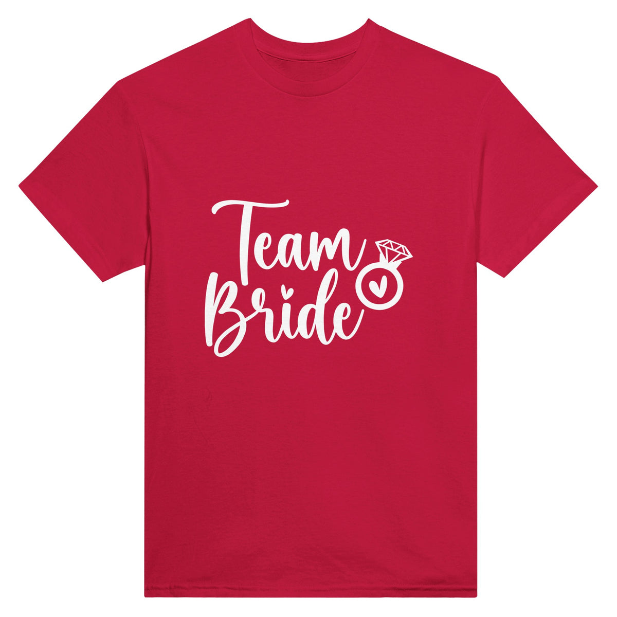 Bride's Crew - Wearing Love and Laughter - Red - T-shirts