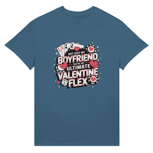 Ace of My Heart - Unique Valentine Gift for Him - Indigo Blue - T-Shirt