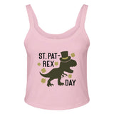 St. Pat-Rex Day - Roar into Festivities with Style - solid pink blend - Print Material