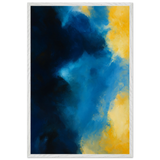 Abstract Flow Wooden Framed Poster – Gift of Color Emotion - - Wooden Framed Posters