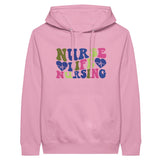 Heartfelt Nursing Life Premium Unisex Pullover Hoodie - Light Pink - Print Material