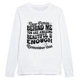 Embrace Your Worth - Encouraging Quotes on Cotton - White - Sweatshirts