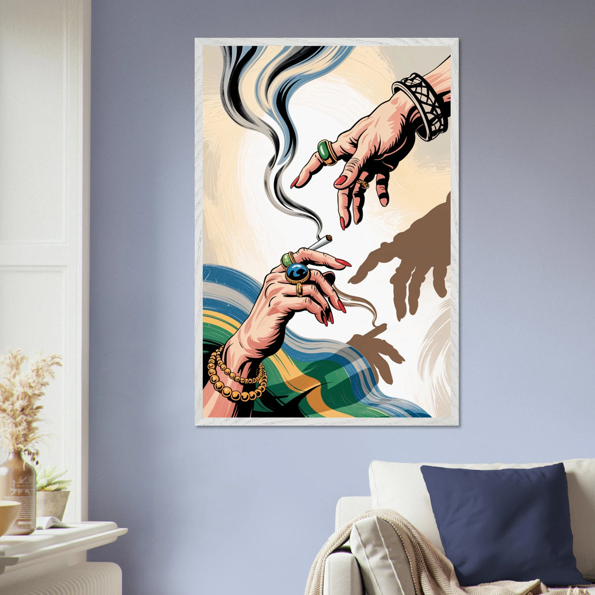 Smoke & Shadows – Framed Poster Gift - - Wooden Framed Posters