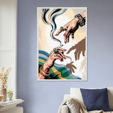 Smoke & Shadows – Framed Poster Gift - - Wooden Framed Posters