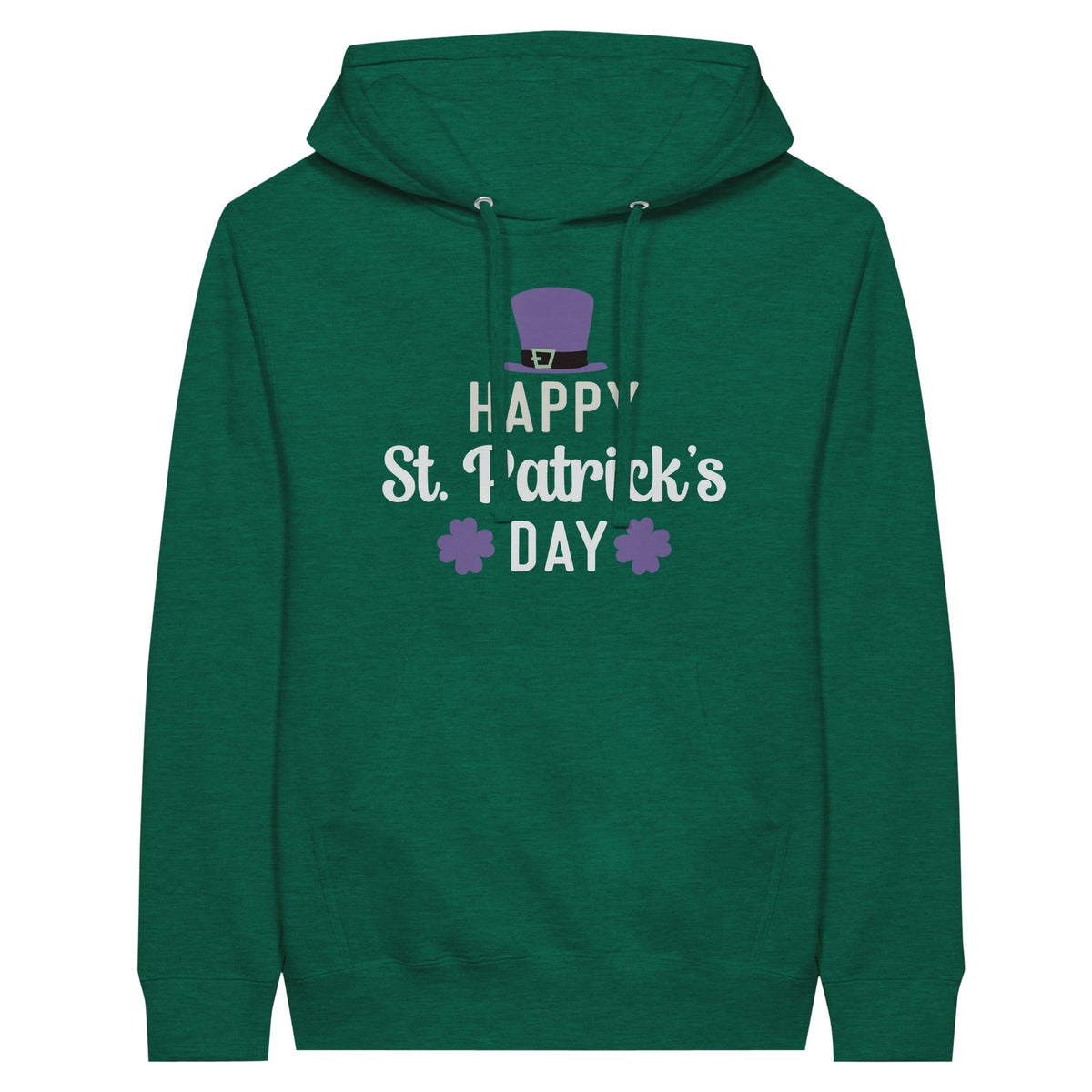 Celebrate in Style - Happy St. Patrick's Day - Premium Unisex Hoodie - Heather Kelly - Unisex Hoodies