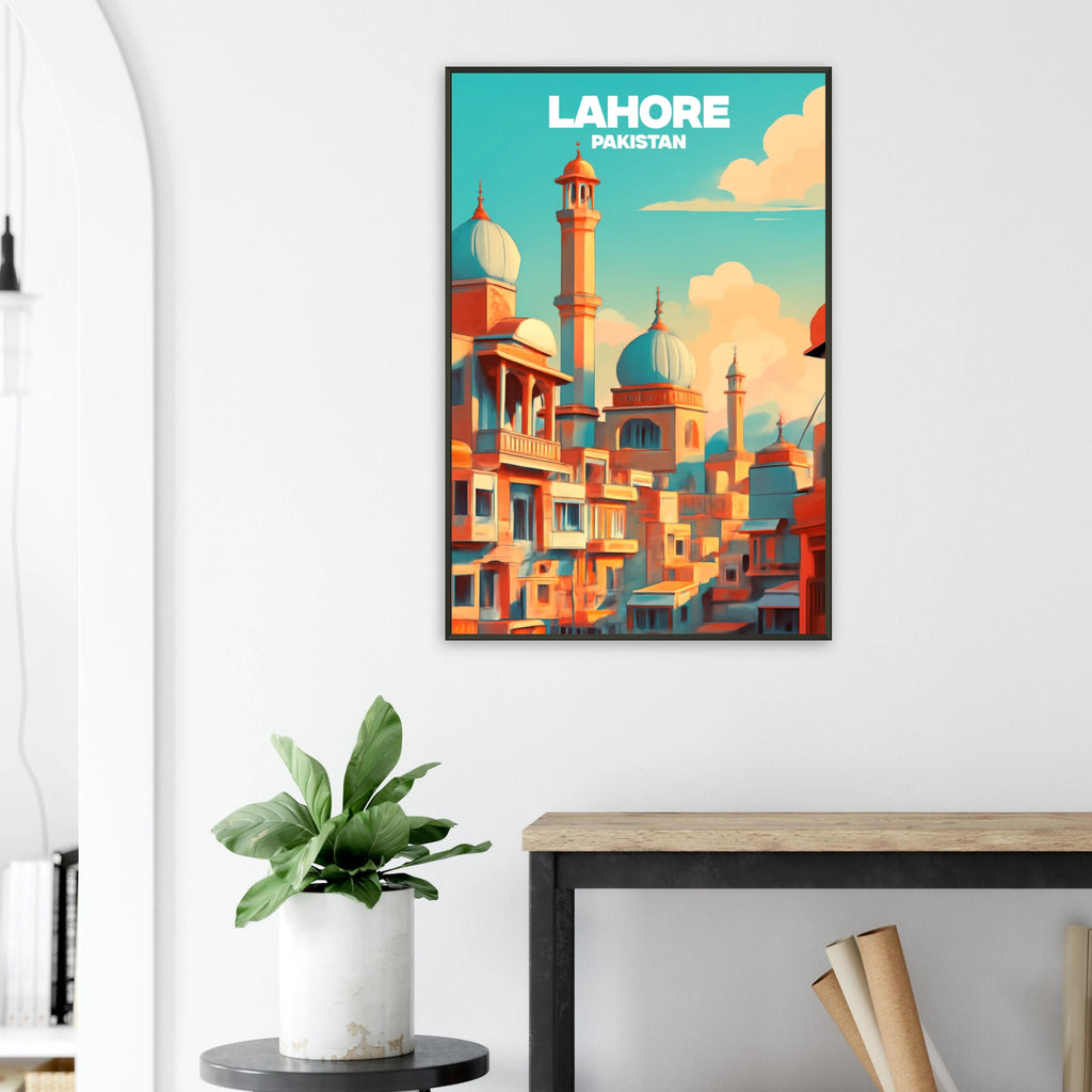 Cultural Lahore Artwork – Premium Metal Framed Poster - Default Title - Metal Framed Posters