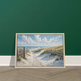 Ocean Breeze - Summer Time Beach Escape - - Framed Canvas