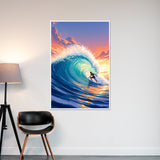 Chasing Waves of Freedom - 16x24 - Framed Posters