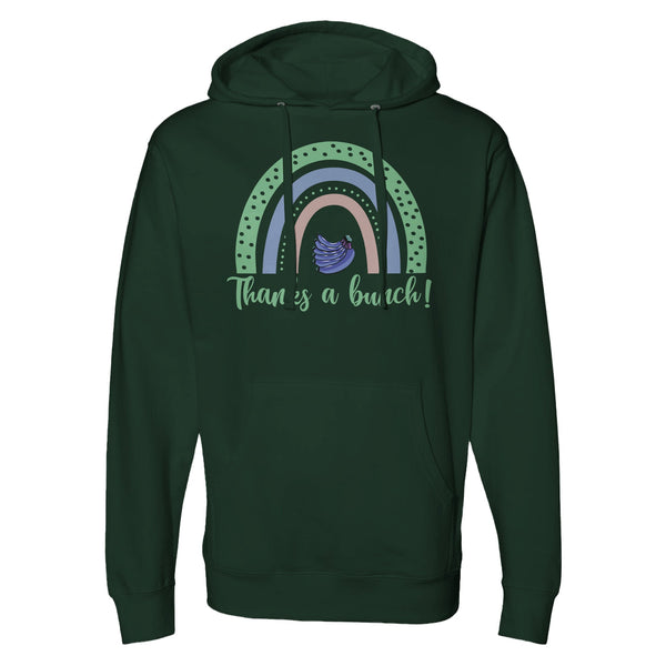 Spread Joy - The 'Thanks a Bunch!' Statement Piece - Forest Green - Hoodies