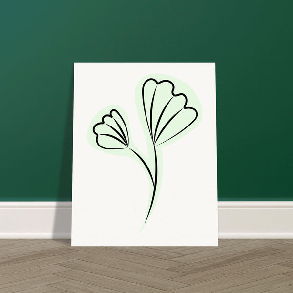 Graceful Simplicity - Delicate Floral Artwork - - Posters