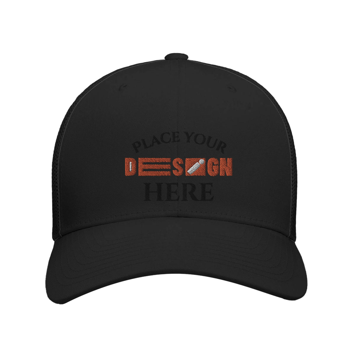 Adjustable Fit, Enduring Style - Retro Trucker Custmizable Cap - black black - Caps