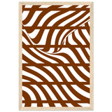 Flowing Lines - Contemporary Wall Art - 30x45 cm 12x18″ Wood frame - Wooden Framed Posters