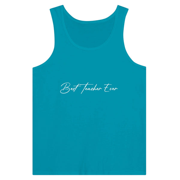 Excellence Embodied - Tribute to the Best Teacher Ever - Teal - Tank Tops