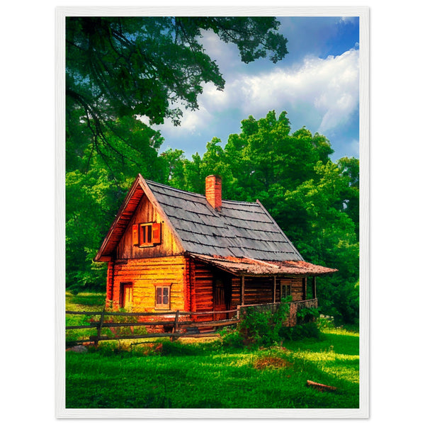 Peaceful Getaway - Framed Poster for Your Home - 45x60 cm 18x24″ White frame - Framed Posters