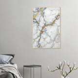 Gilded Marble - Luxury Texture Framed Poster - 60x90 cm 24x36″ Wood frame - Wooden Framed Posters