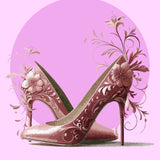 Floral Heels Fantasy - - Framed Posters