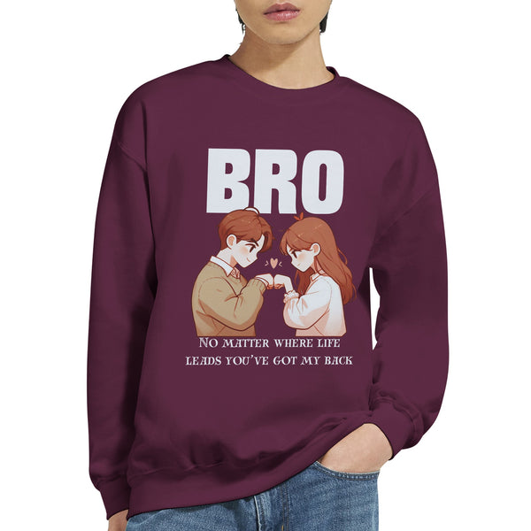 Brotherhood Bond - Always Got Your Back Sweatshirt - Maroon - Sweatshirts