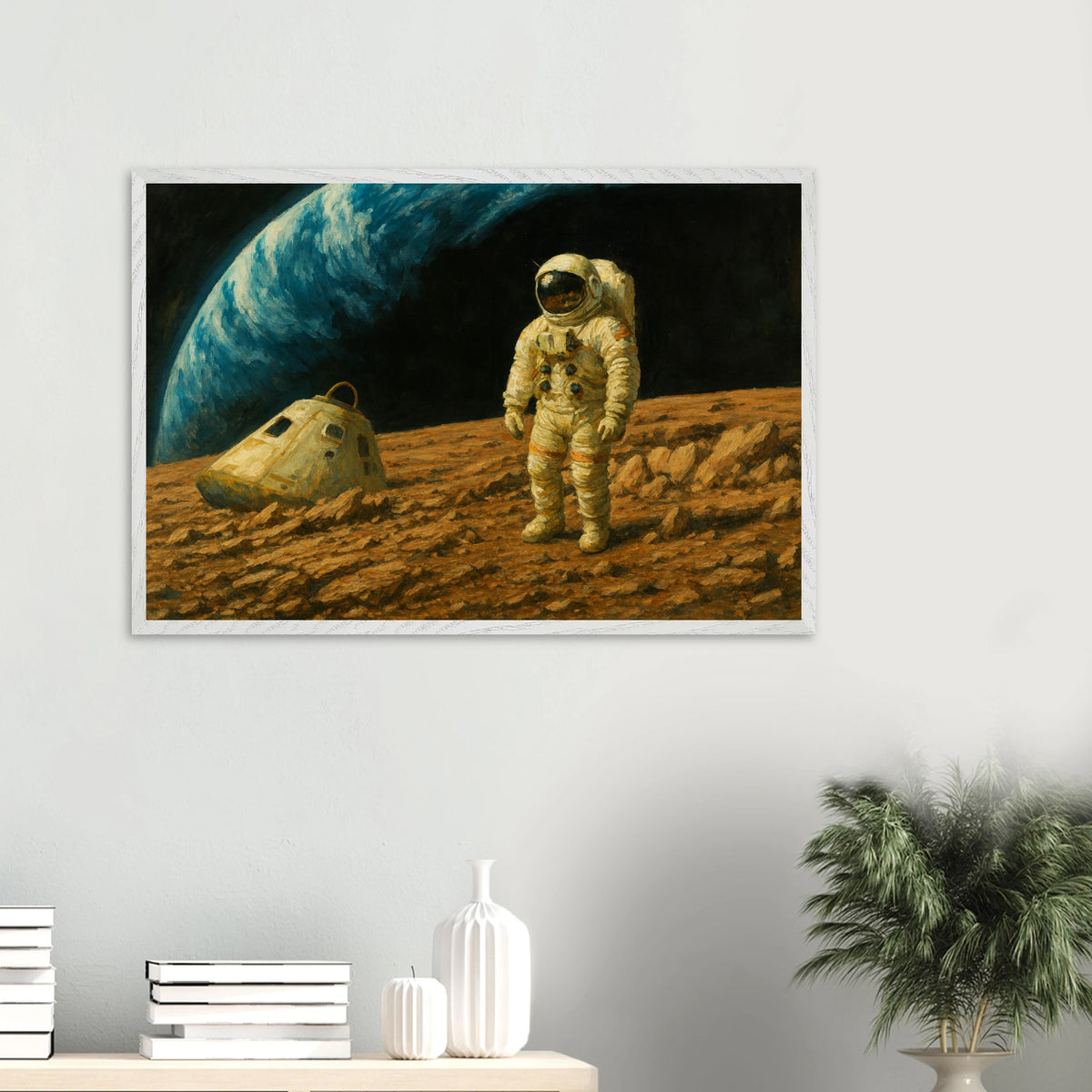 Wooden Framed Poster Gift – Space Adventure Memory - - Wooden Framed Posters