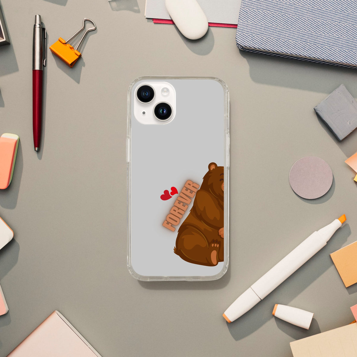 Bear Hugs Forever - Matching Couple Phone Cases - - Tech Accessories