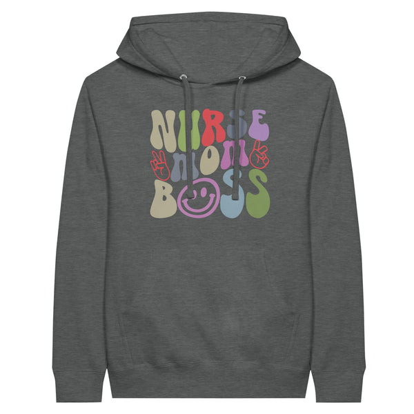 Celebrate the Strength of Nurse, Mom, Boss - Unisex Hoodie - Graphite Heather - Hoodies