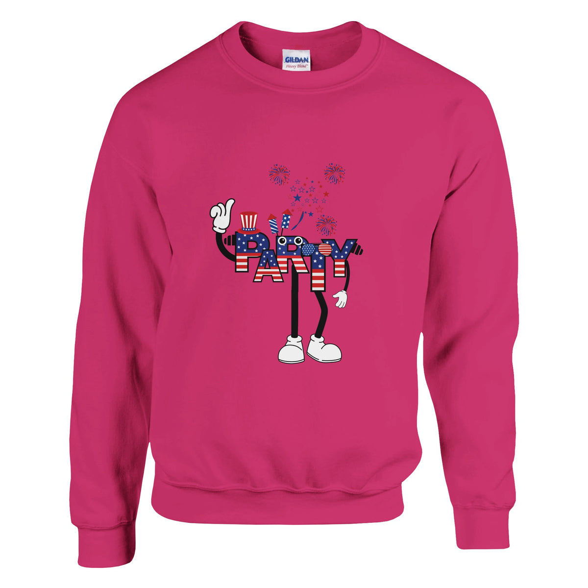 Celebrate Freedom with a Bang - Heliconia - Crewneck Sweatshirts