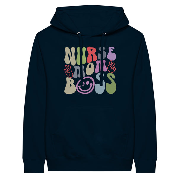 Celebrate the Strength of Nurse, Mom, Boss - Unisex Hoodie - Navy - Hoodies