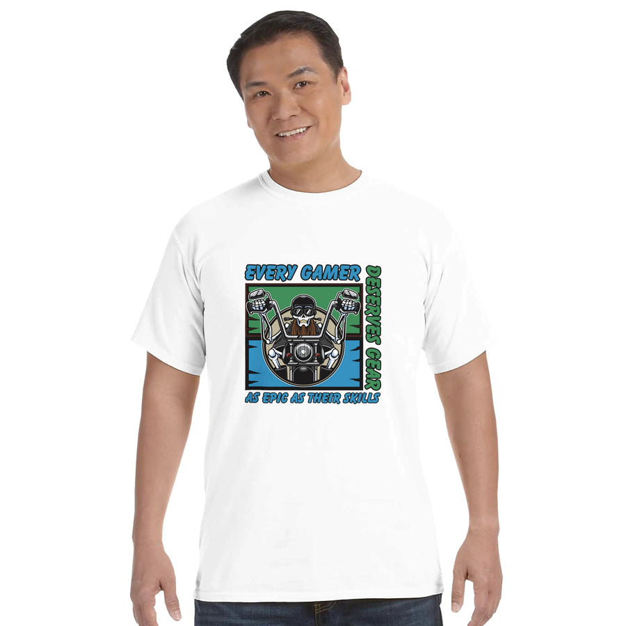 Gift for Gamers | Comfort Colors Heavyweight Crewneck Tee - White - T-Shirts
