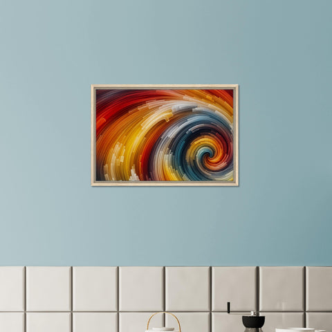 Image of Whirlwind of Color - Framed Abstract Expression