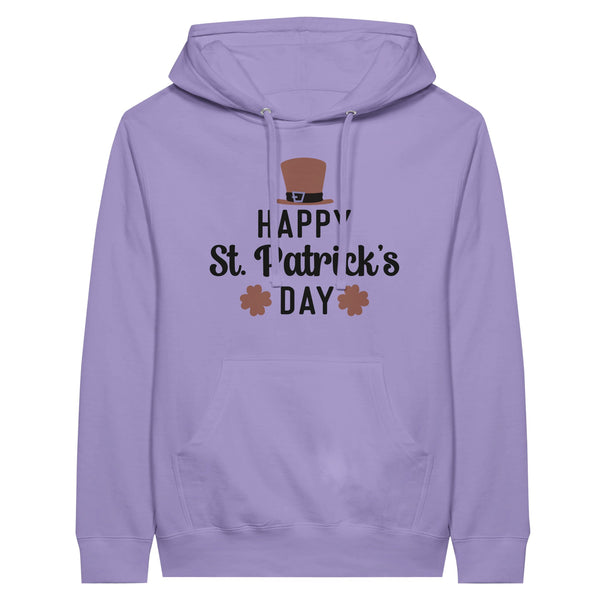 Celebrate in Style - Happy St. Patrick's Day - Premium Unisex Hoodie - Lavender - Unisex Hoodies