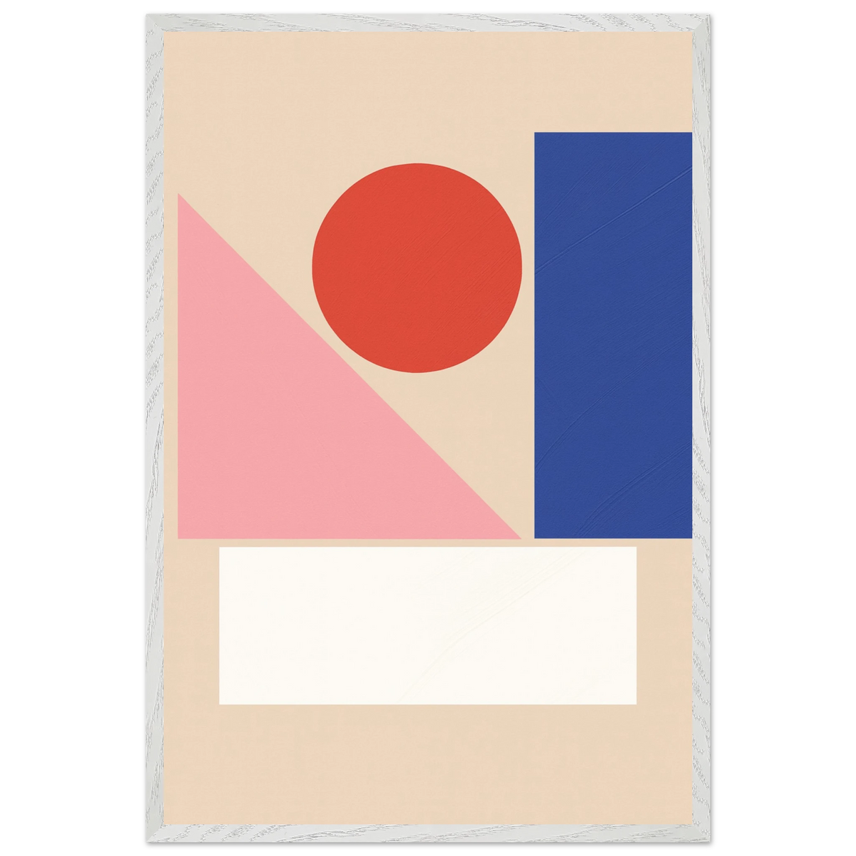 Geometric Harmony Wooden Framed Poster for Gifting - - Wooden Framed Posters