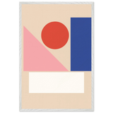 Geometric Harmony Wooden Framed Poster for Gifting - - Wooden Framed Posters