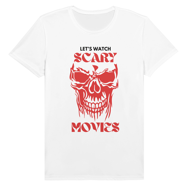 Skeletons and Screams: SCARY MOVIES T-Shirt - 2XL - Print Material