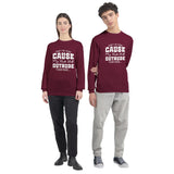 Outrude the Rude - Defiance in Fabric Form - Maroon - Sweatshirt