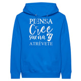 Empowerment in Motion - 'Piensa, Cree, Sueña, Atrévete' Hoodie - Royal - Hoodies