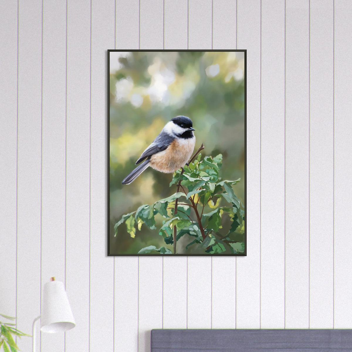 Serene Perch - A Portrait of Nature's Charm - 60x90 cm 24x36″ - Framed Posters