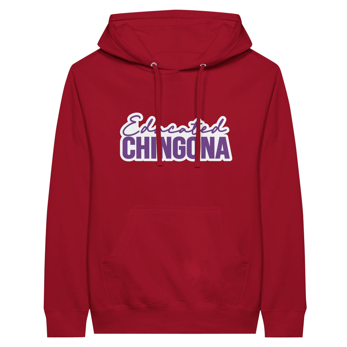 Educated Chingona - Empowering Memories Unleashed - Red - Pullover Hoodies