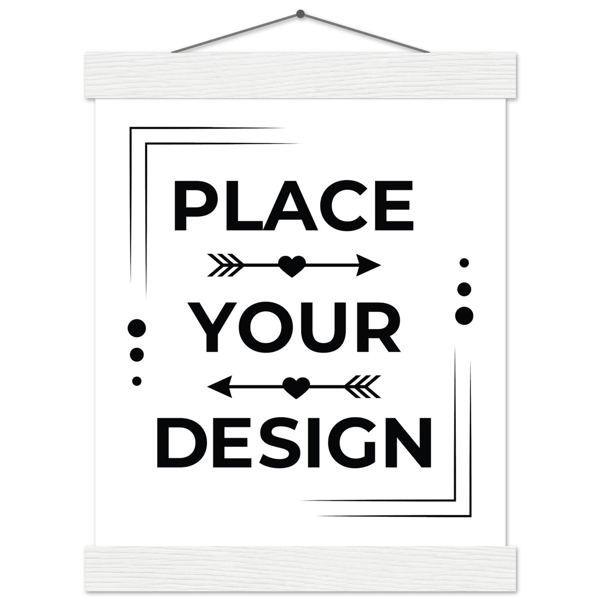 Stunning Art Display - Premium Customizable Poster - 20x25 cm 8x10″ White wall hanger - Posters With Hanger