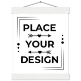 Stunning Art Display - Premium Customizable Poster - 20x25 cm 8x10″ White wall hanger - Posters With Hanger