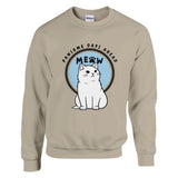 Meow Magic- Cozy Crewneck for Cat Enthusiasts - Sand - Sweatshirts