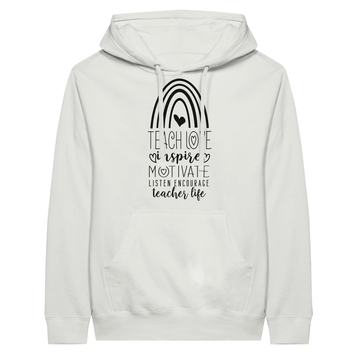 Guiding Light - Wrap Yourself in Teacher Life Wisdom - White - Hoodies