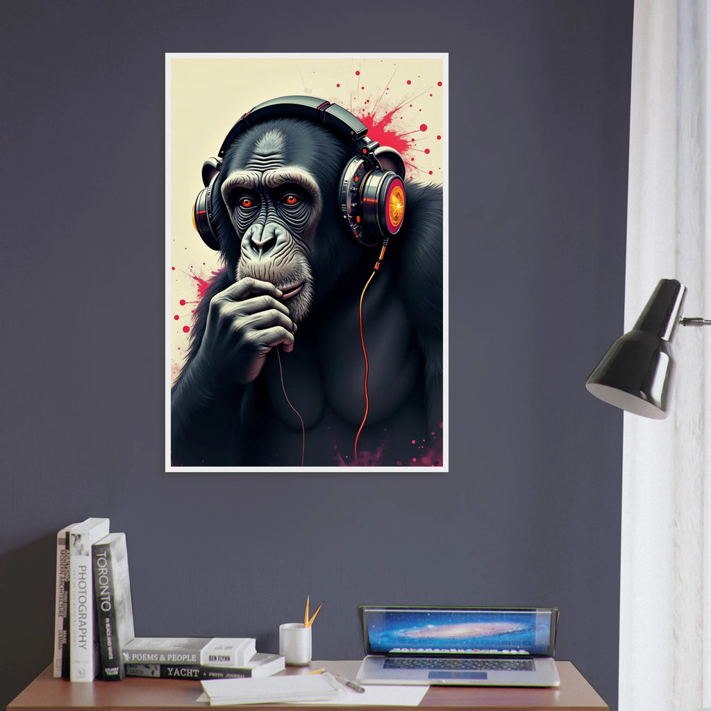 For the Music Lover – Framed Poster Gift - White frame - Wooden Framed Posters