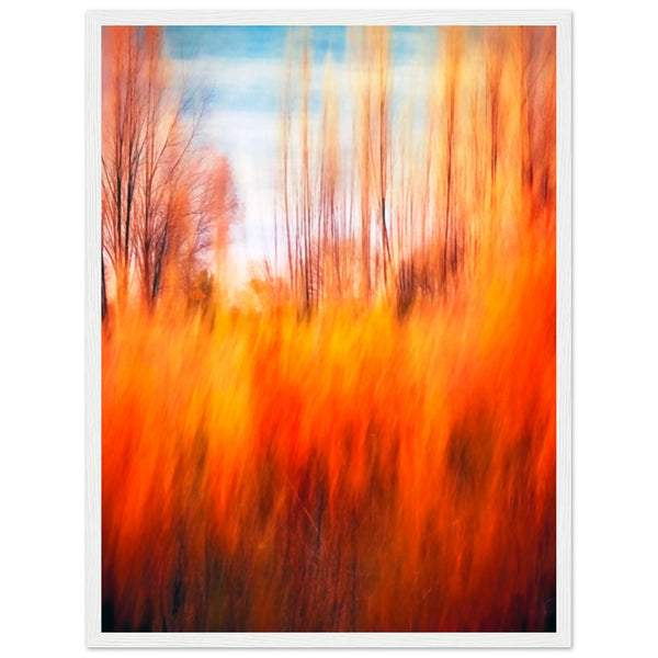 Autumn's Embrace - Framed Premium Poster - 45x60 cm 18x24″ White frame - Wooden Framed Posters