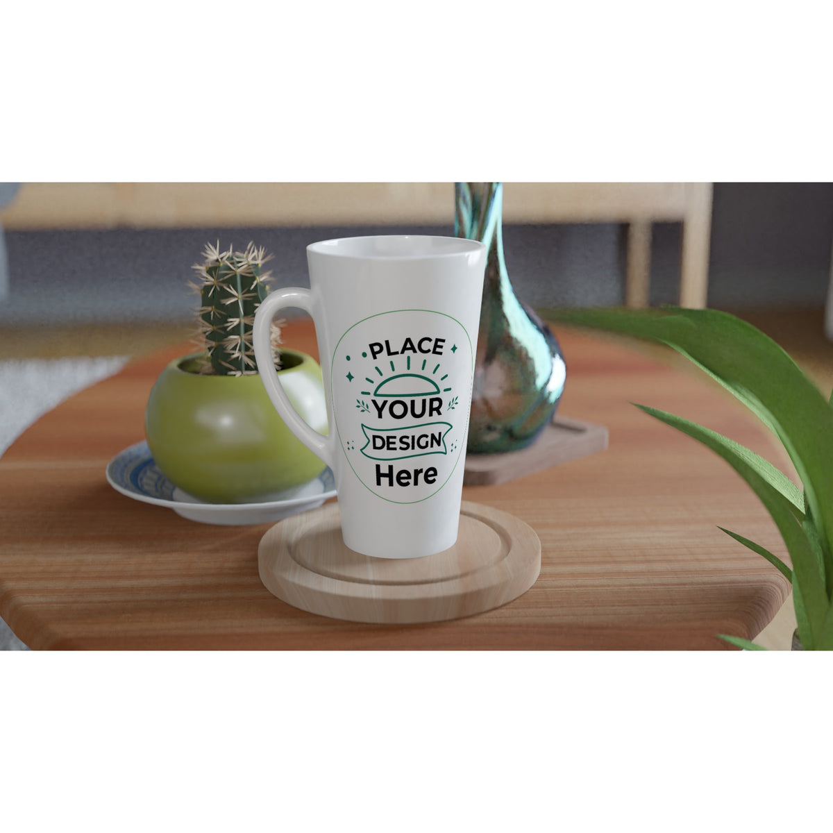 Sip in Style - Customizable 17oz White Latte Mug - - Mugs