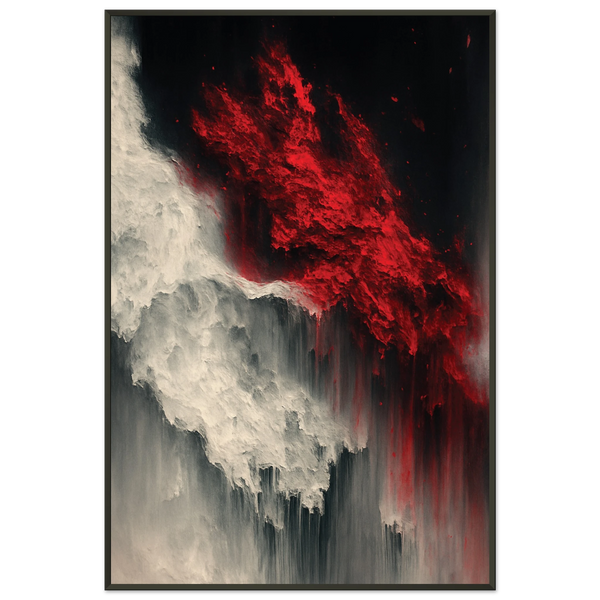 Gift Bold Contrast – Abstract Metal Framed Poster for Décor - Default Title - Metal Framed Posters